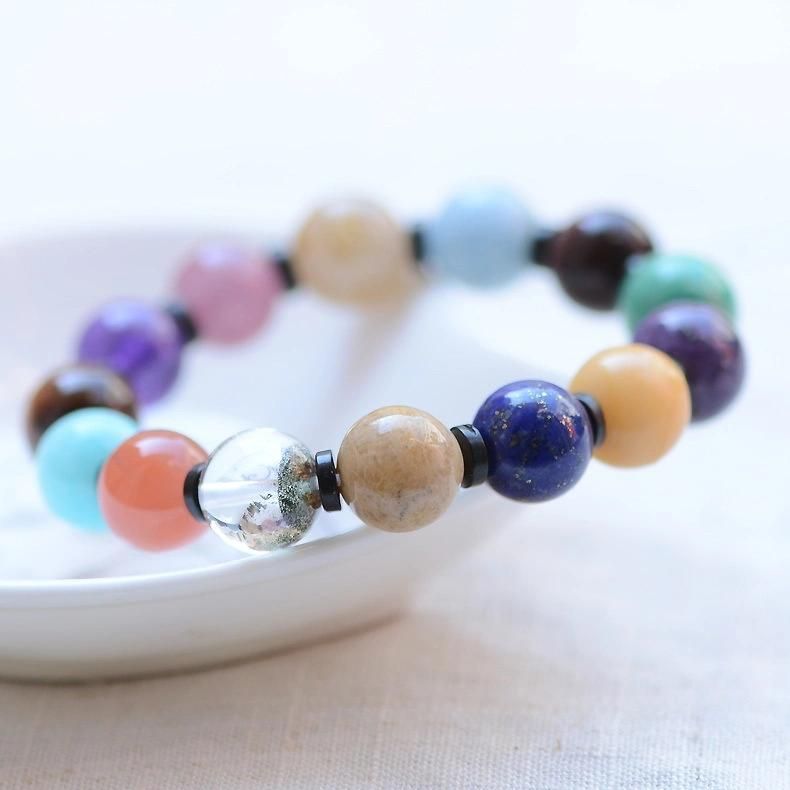 Natural Crystal Multi-Treasure Bracelet Nanjiang Carnelian Bracelet Lasurite Bracelet