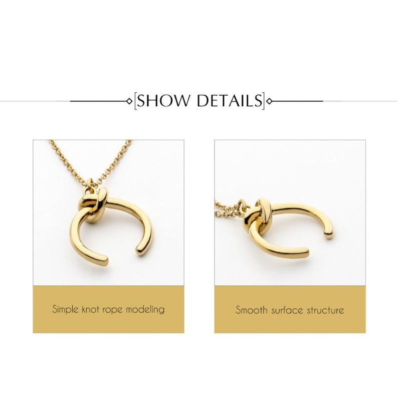 Simple Knot Rope Modeling 100% Copper Necklace