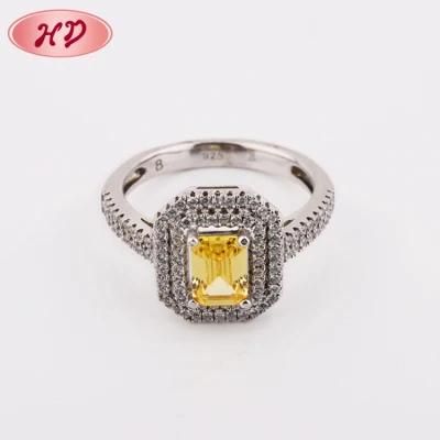 Wholesale 18K Gold Plated Fashion Jewelry Women Engagement Finger Wedding Rings
