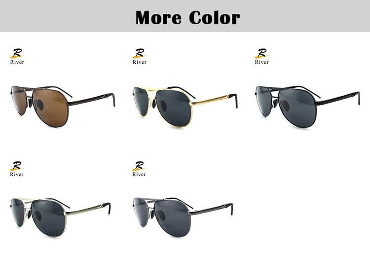 Premium Texture Double Beam Design Stock Polarized Men Sunglasses