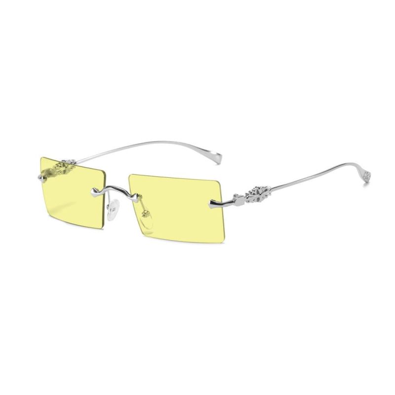 2020 No MOQ Frameless Colorful Fashion Metal Sunglasses