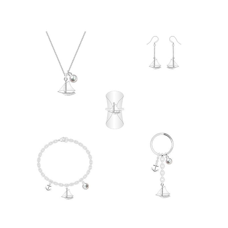 ODM New Design Sailboat Shape Fashion Jewelry Set