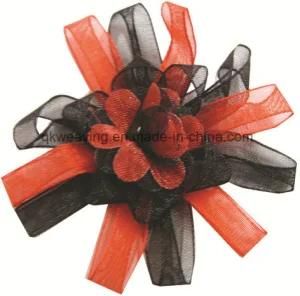 Extraordinary Folded Tulle Ribbon Flower Ribbon Bow for Decoration