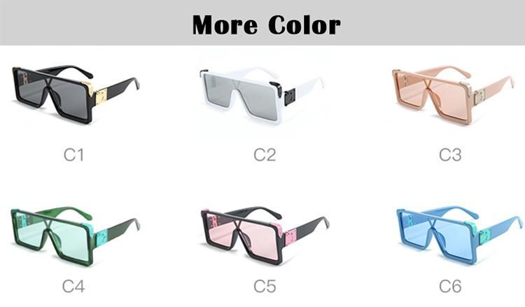 New Design Personality Vintage Big Square Oversized Shades Sunglasses for Women Men