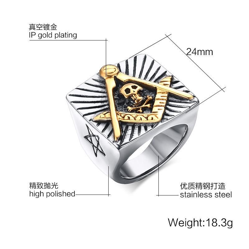 Antique Mens Eastern Star Jewelry Masonic Rings