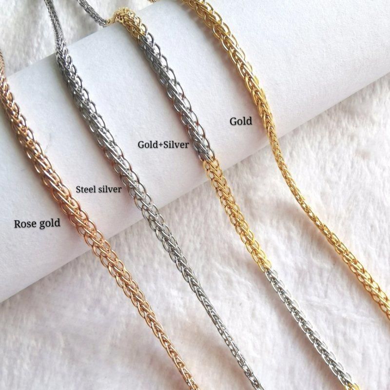 Fine Jewelry Handmade Craft Fox Tail Cable Chain