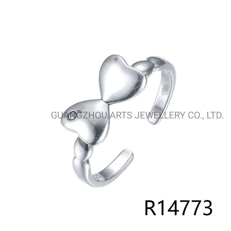 925 Sterling Silver Korea Style Lovely Bowknot Ring