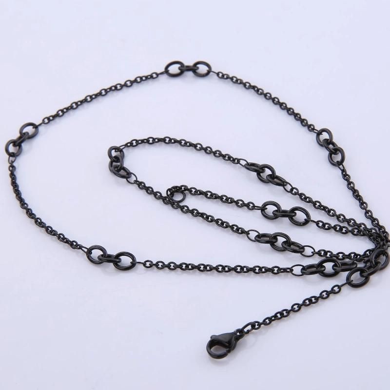 Fashion Necklace Stainless Steel Large Small Cross Cable Chain Jewelry
