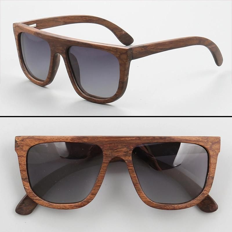 Wood Wooden Sunglasses with Mirror Lens Full Wood