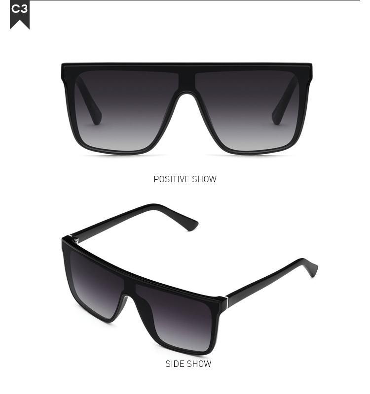 2022 Women Fashion Square PC/Tr Frame Polarized/PC Lens Oversized Sunglasses