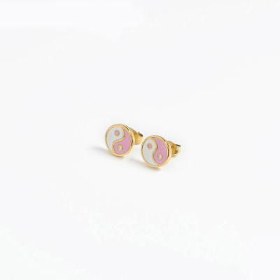 Manufacturer Custom High Quality Fashion jewellery Trendy Women Earring Stud New Arrivals 14K 18K Gold Plated Stainless Steel Earring
