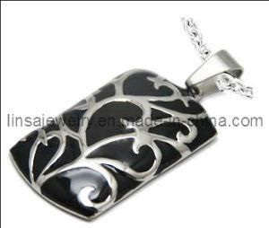 Fashion Stainless Steel Square Pendant Jewelry (P084)