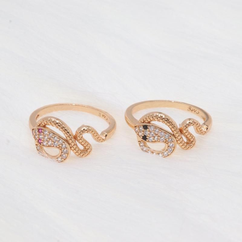 Zirconia Snake Ring Fashion Ladies Rings