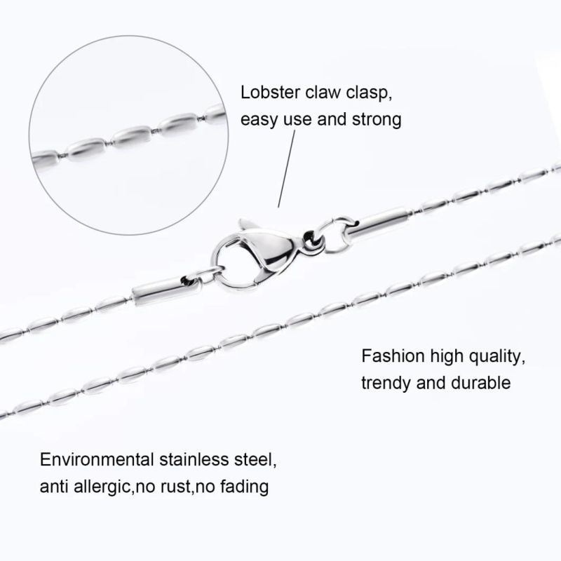 Pendant Chain Necklace Stainless Steel Jewelry Chain Bracelet Anklet Fashion Accessories Lady Jewelry