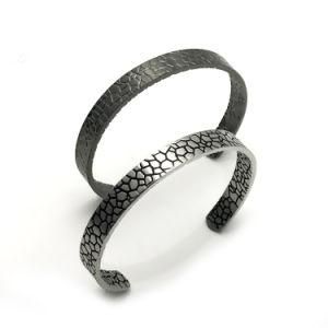 Fashion Jewelry Men Titanium Stainless Steel Simple Bracelet Bangle