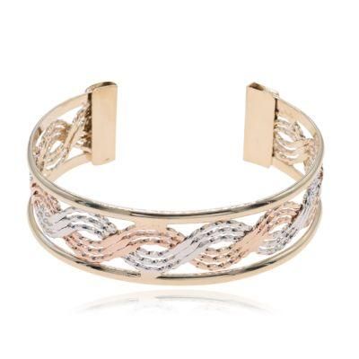 Tricolor Gold Plated Women&prime; S High Fashion Bracelet