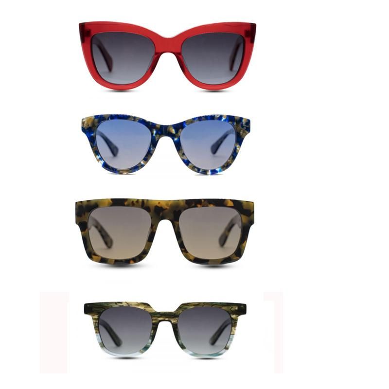 Vintage Acetate Cr39 Flat Lens Eyewear Oversize Square for Sunglasses Mens Sun Glasses Womens 2021
