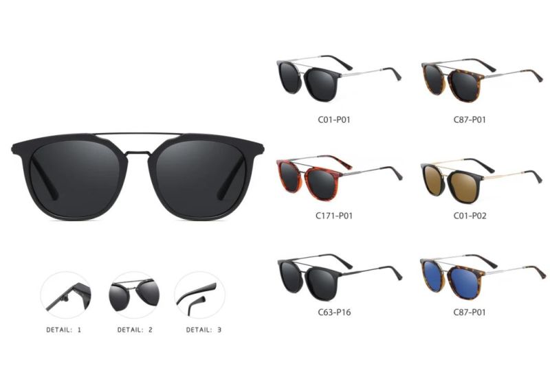 New Polarized Men Sunglasses UV400 Glasses Round Frame Classic Fashion Brand Design 3310