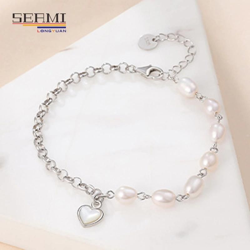 S925 Silver Fashion Design White Female Shell Bracelet