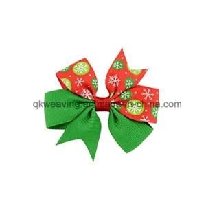 Grosgrain Snow White Printing Hair Clip Hair Bow