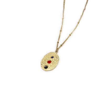 Stainless Steel Fashion Jewelry High Quality 18K Gold Color Irregular Necklace of Instagram Elegant Jewelry Gold Filled Jewelry Custom