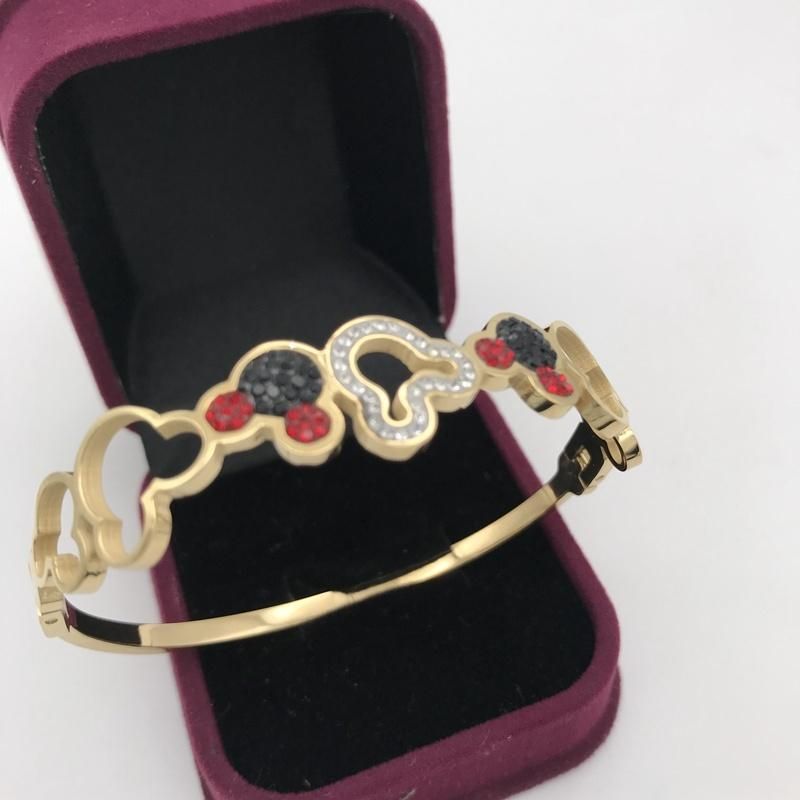 Hot Sale Rainbow Stones Fashion Jewelry Gold Plated Colorful Zircons Women Bracelets