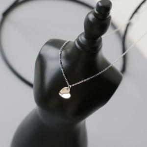 Fashion Creativity Women&prime;s Jewelry Stainless Steel Plated 18K Gold Cambered Heart Necklace