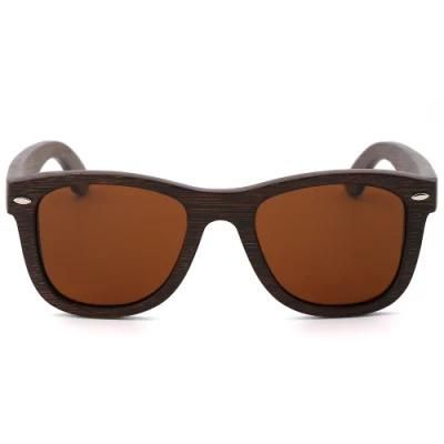 Polarized Eco-Friendly Rectangle Bamboo and Wooden Sunglasses