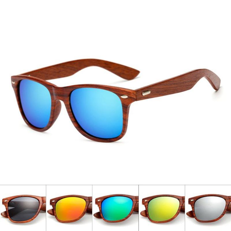 New Anti-Wood Grain Plastic Frame Wood Legs Sunglasses Sg3011