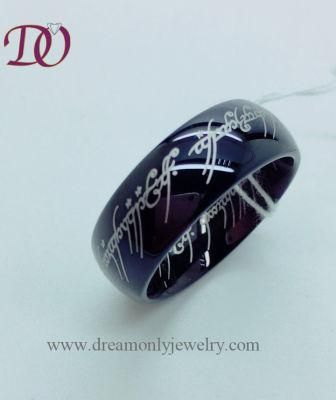Black Tungsten Ring Jewelry Finger Ring
