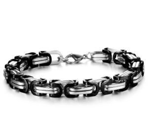 Men Jewelry Silver/Black/Gold Plated Stainless Steel Bracelet Chain Men Bracelet &amp; Bangles Jewellry Pulseira Masculina 2018