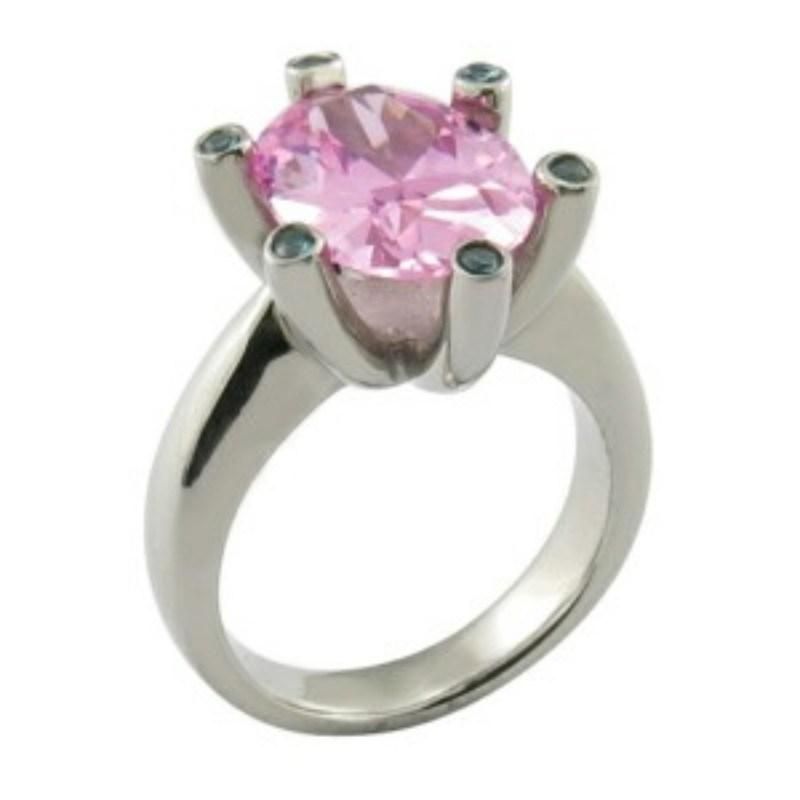 Fashion Jewelry Stainless Steelcz Stone Ring