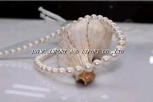 7-8mm White Color Fresh Water Pearl Strand AA (JSYMC-720)
