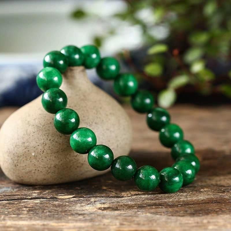 Fashion Jewelry Synthetic Dry Green Single Circle Bracelet