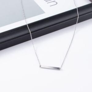 Gold-Plated Stainless Steel Engravable Bend Piece Necklace