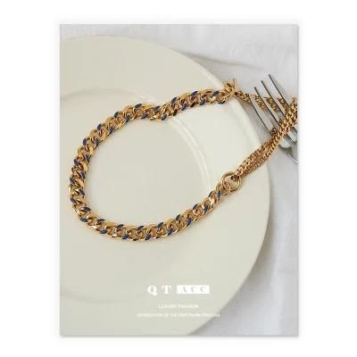 Fashion Handmade Oil Drip Europe and The United States Hip-Hop Necklace Jewelry