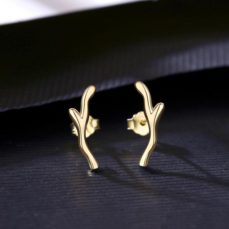 Fashion Branches Jewelry High Quality S925 Ear Studs