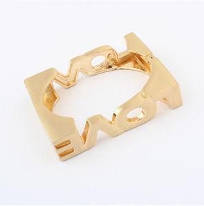 Fashion Zinc Alloy Square Love Bangle (SF532)