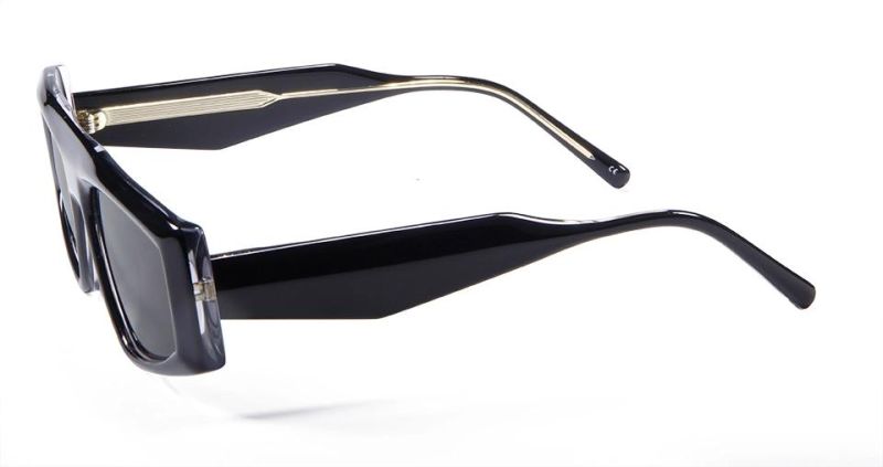 New High Quality Metal Gafas De Acetato Frames Large Fashion Optical Logo Acetate Sunglasses