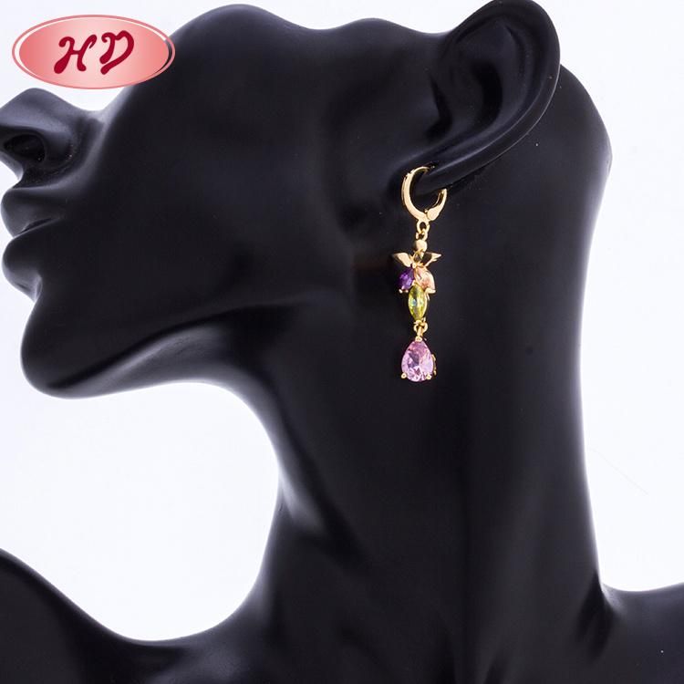2020 Fashion 18K Gold Plated Jewelry Drop Earring Design for Women