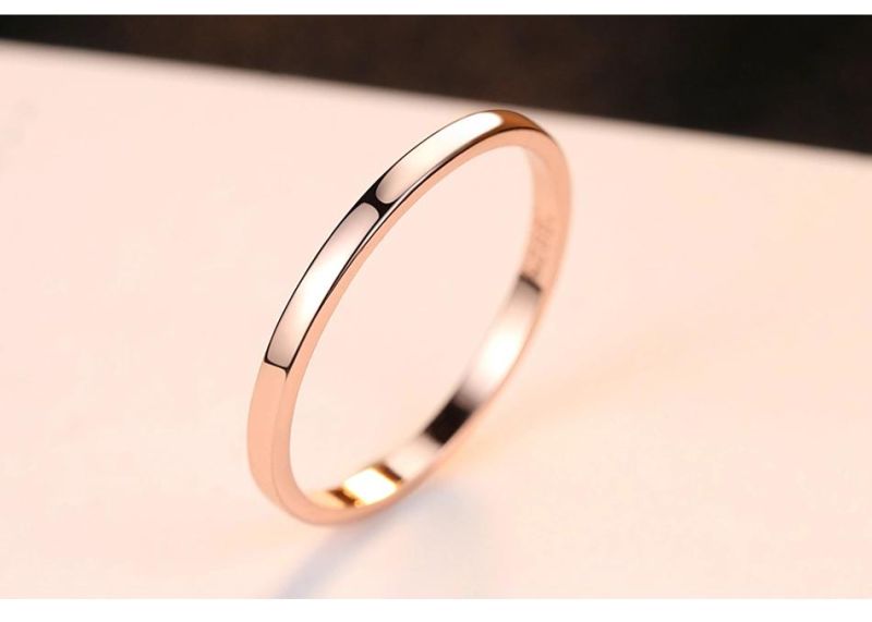 Gold Jewelry Fine Jewelry Small Twining Ring 9K Golden Ring