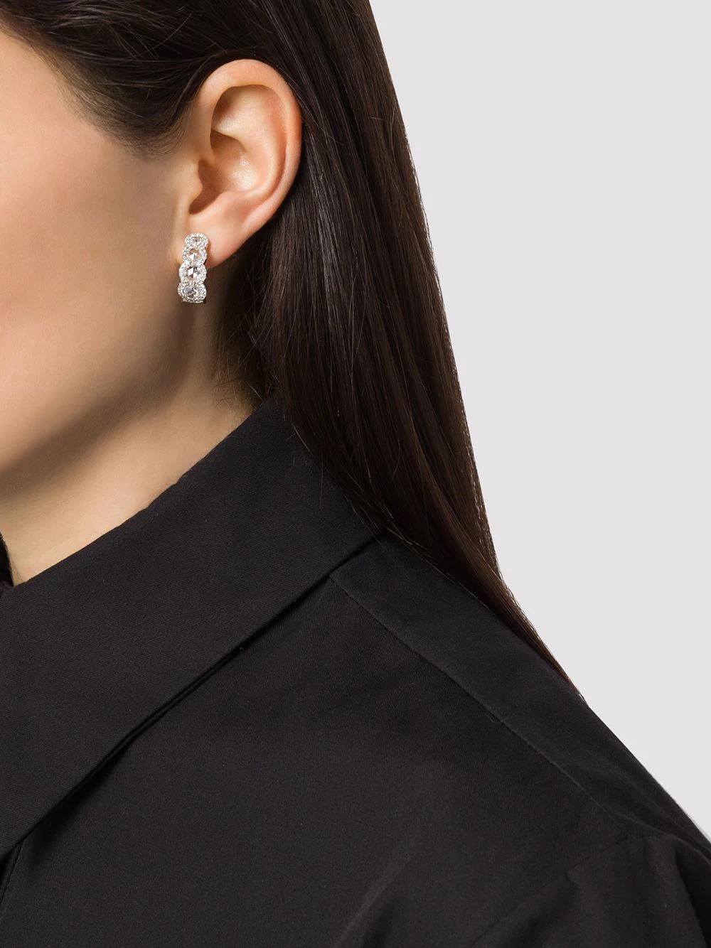 Fashion New Hollow Crystal Earrings Jewelry
