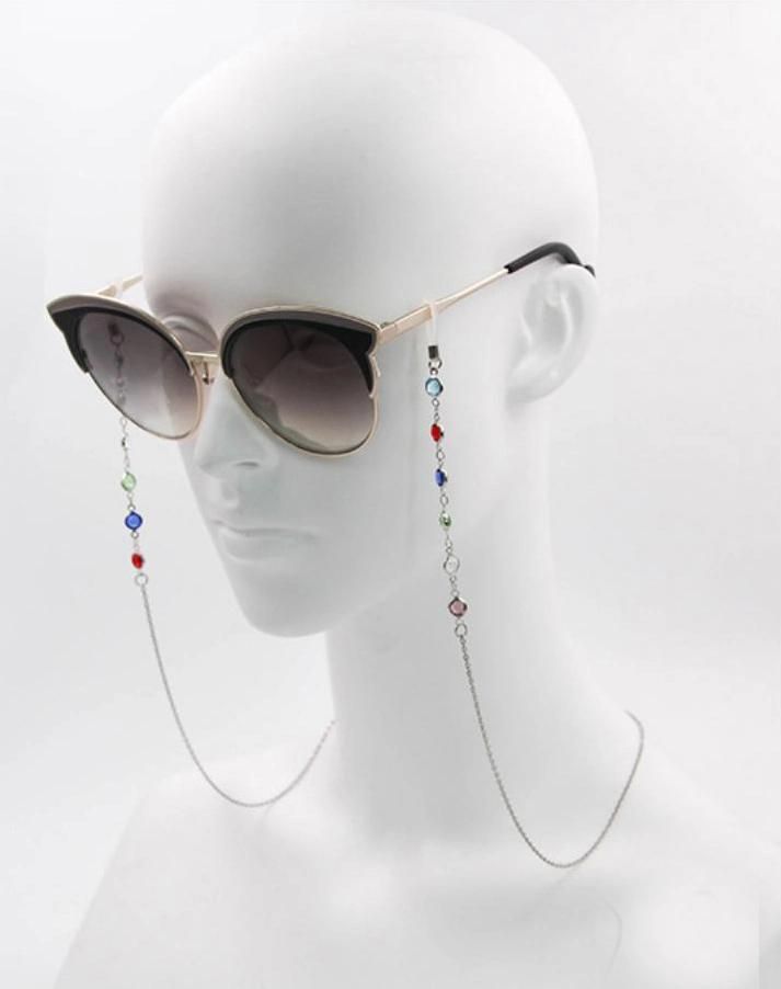 Beaded Eyeglass Chains Colorful Beaded Sunglasses Chain Reading Eyeglasses Holder Strap Cord Lanyard Eyewear Retainer