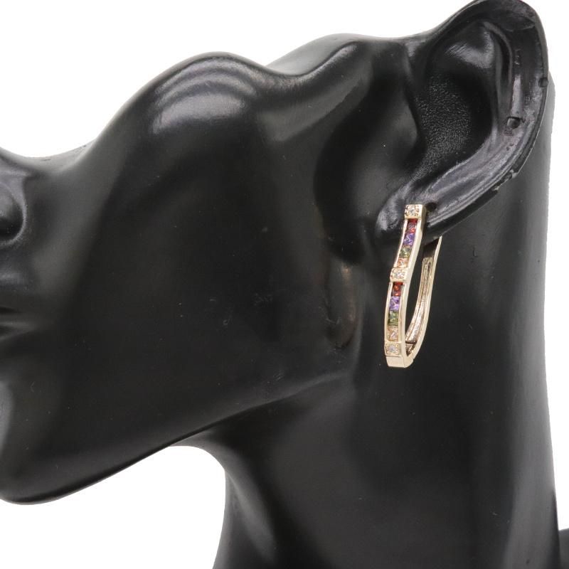 Wholesale Ladies Brass Gilded Jewelry Zircon Fashion Earrings