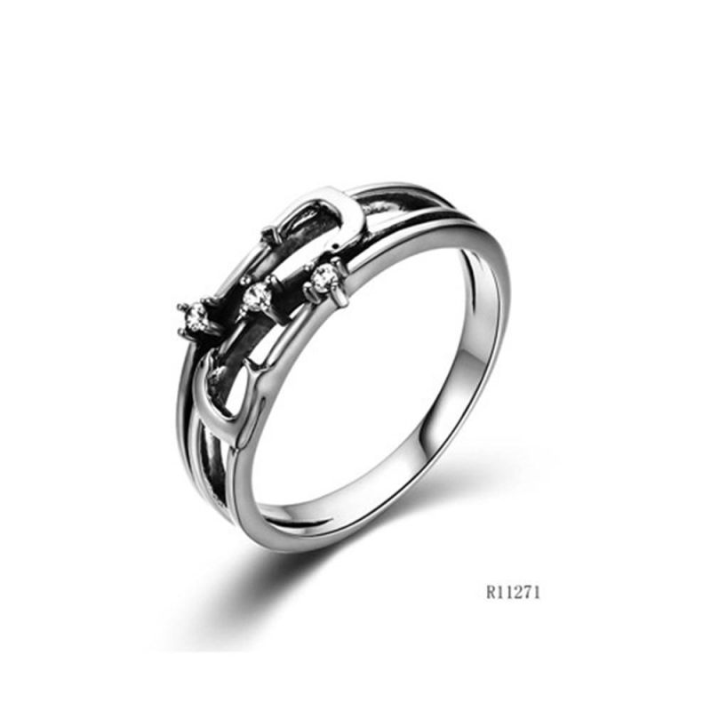 Hot Sale Animal Seals Silver Plain Hollow Ring