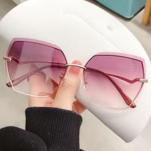 2021 Fashion Metal Frame Shades Sunglasses Wholesale for Ladies