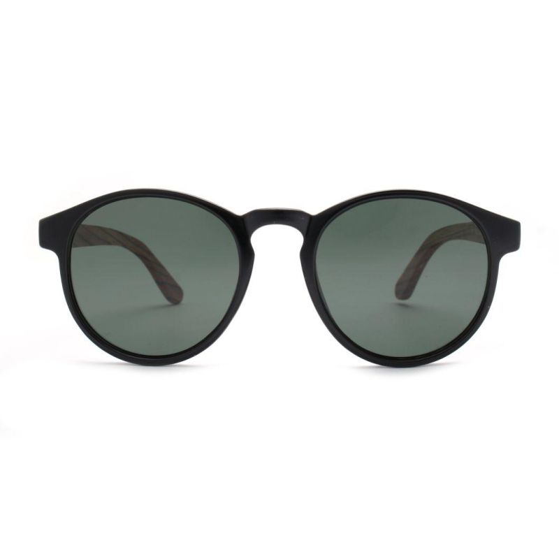 2022 Custom Logo Black Round Frame Sunglasses for Unisex