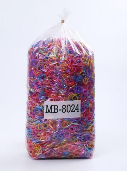 TPU Plastic Hair Ornaments Packing Disposable Natural Rubber Band