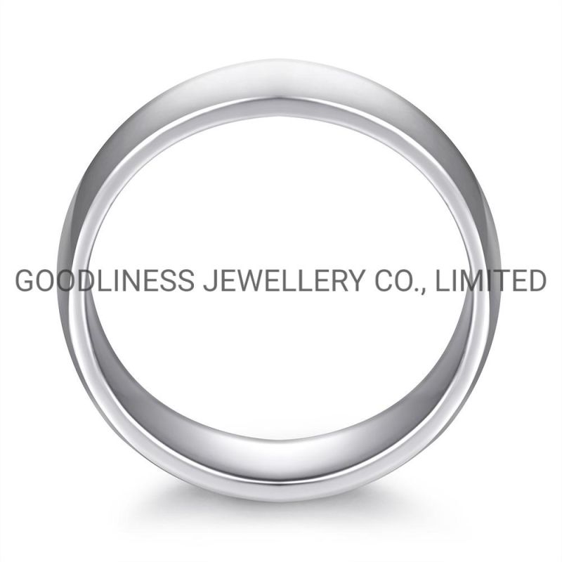 925 Sterling Silver Jewelry Simple Women Plain Rings