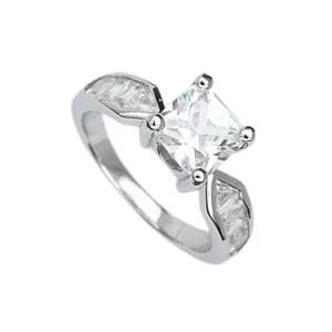 Princess Cut 925 Silver Filled Ttopaz Wedding Ring Christmas Gift